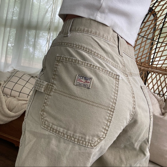 Vintage Pants - Vintage 1990’s old navy cargo burmuda shorts size 31